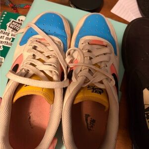 Nike Multicolor Sneakers with Black Swoosh